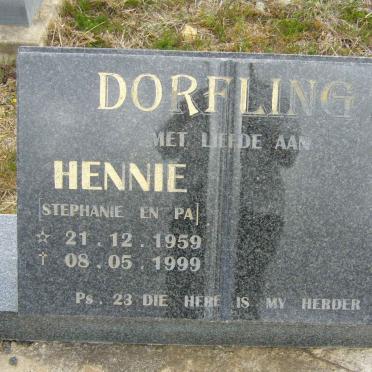 DORFLING Hennie 1959-1999