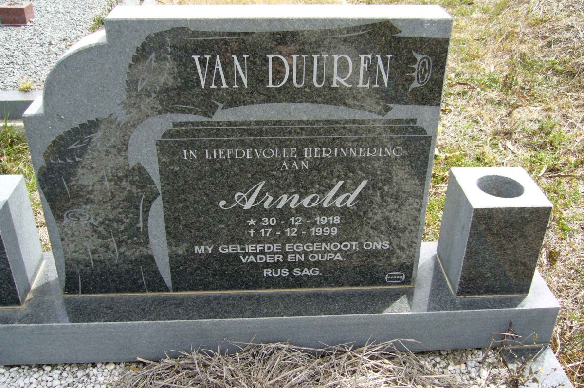 DUUREN Arnold, van 1918-1999
