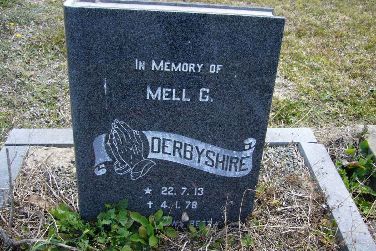 DERBYSHIRE Mell G. 1913-1987