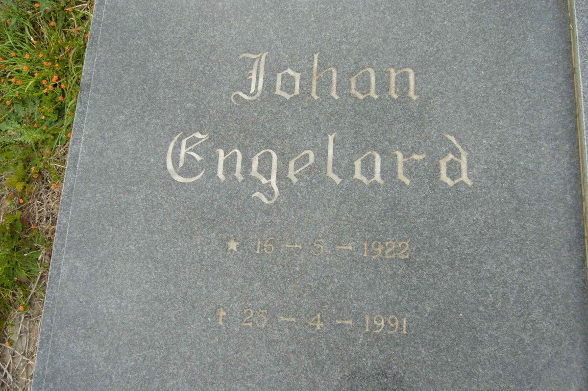 DYK Johan Engelard, van 1922-1991