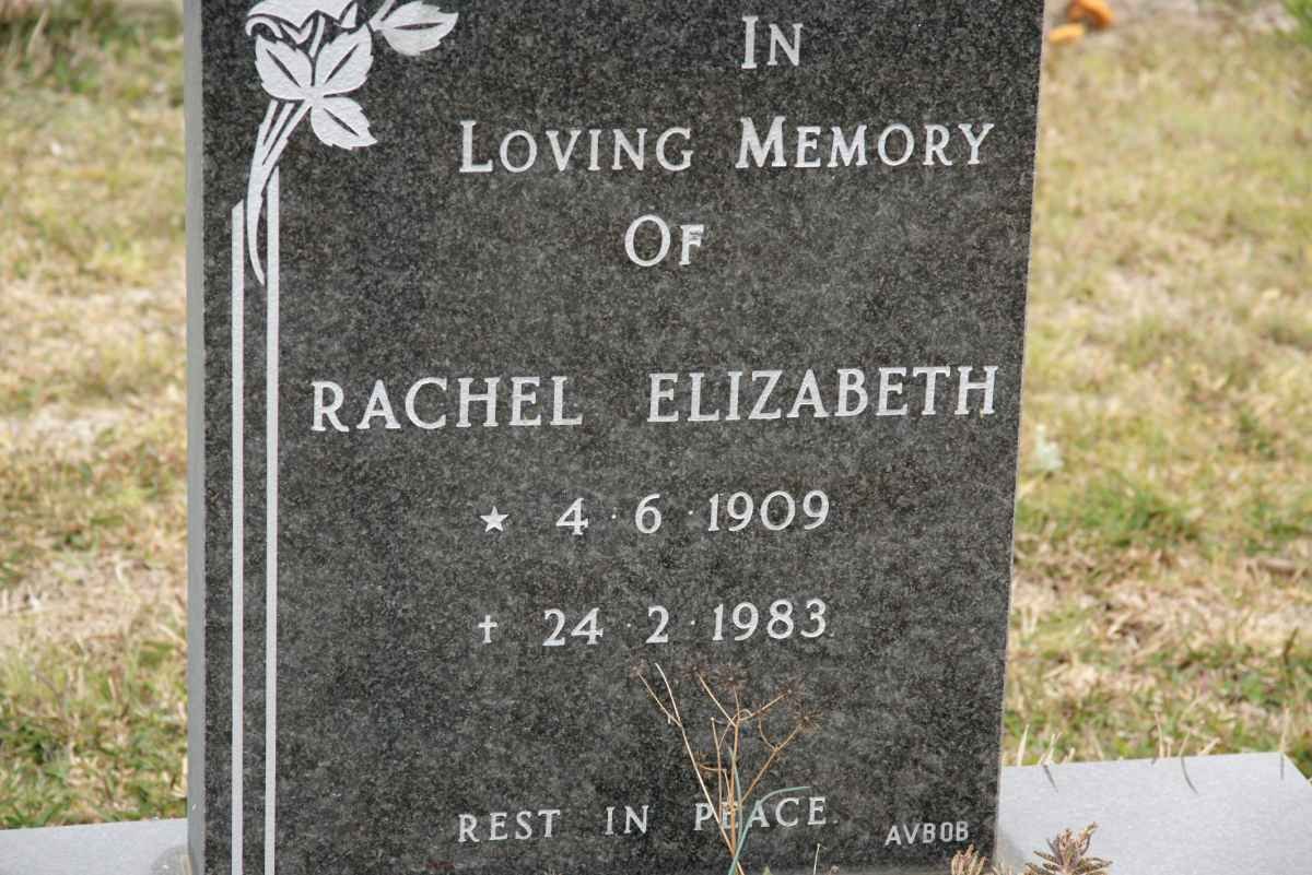 DESCHAMPS Rachel Elizabeth 1909-1983