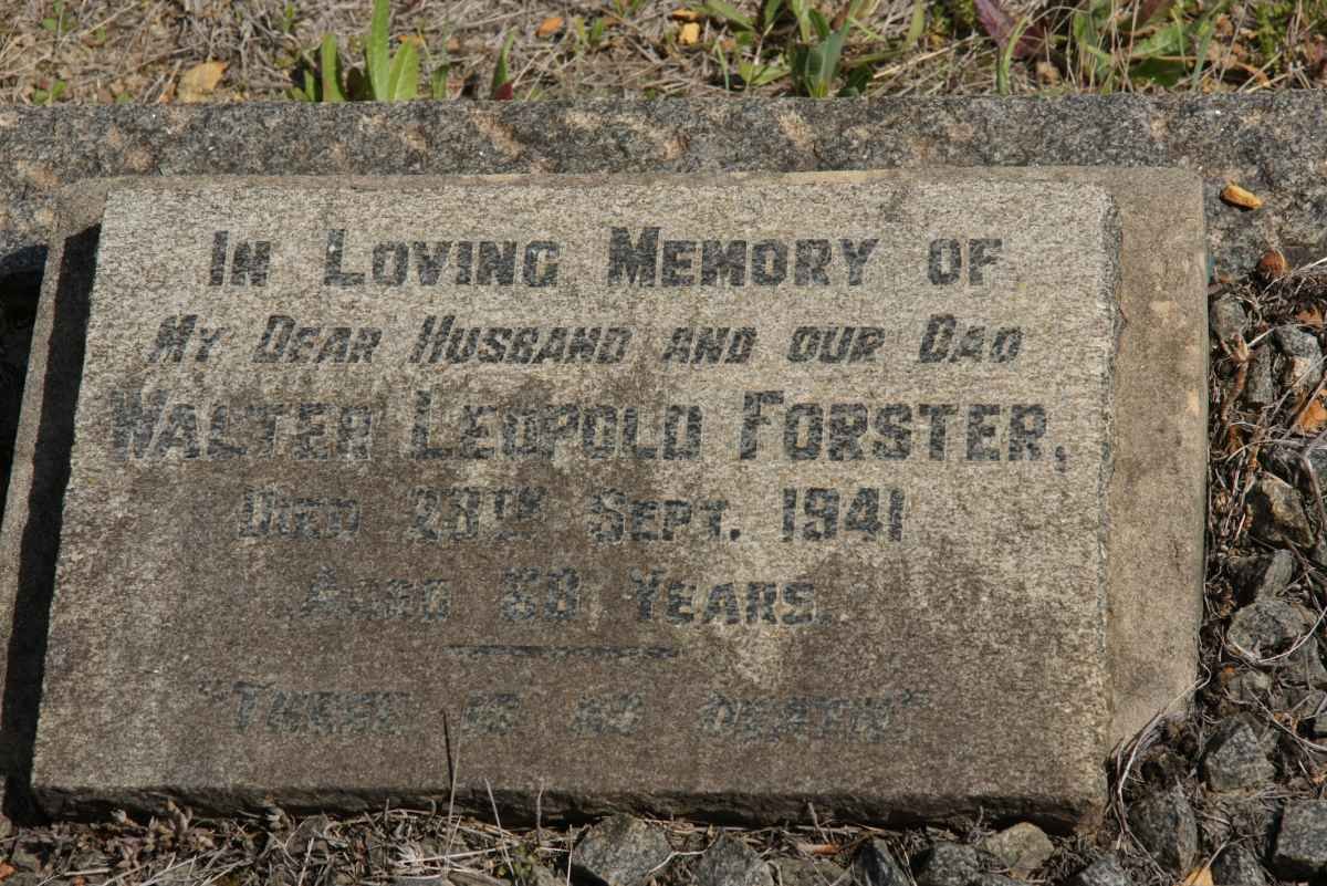 FORSTER Walter Leopold -1941