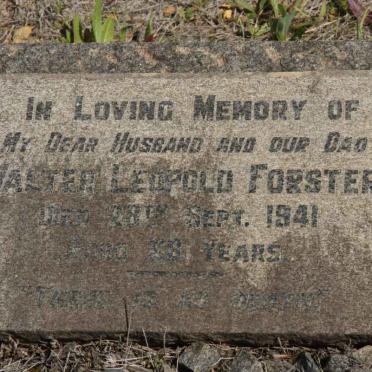 FORSTER Walter Leopold -1941