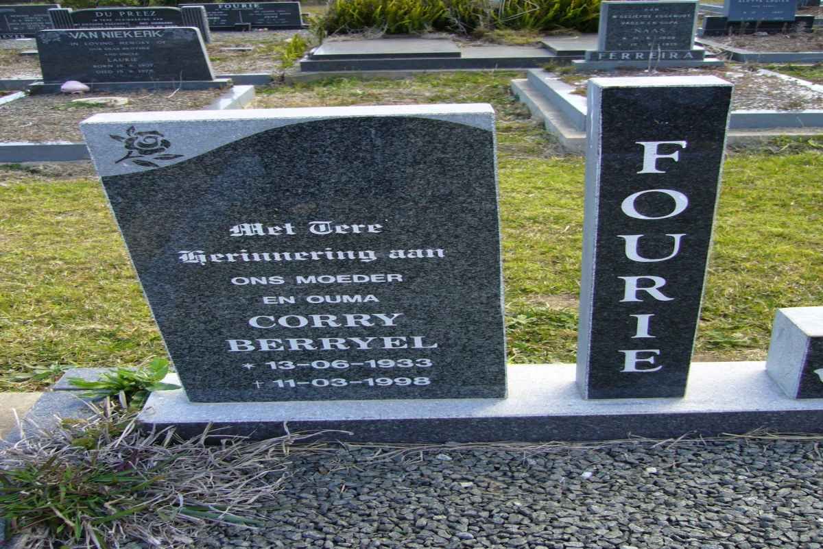 FOURIE Corry Berryel 1933-1998
