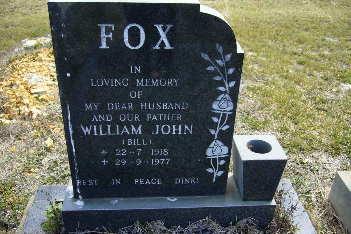 FOX William John 1918-1977