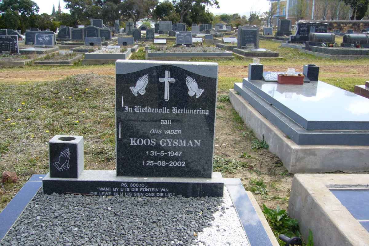 GYSMAN Koos 1947-2002