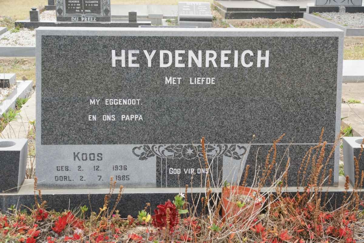 HEYDENREICH Koos 1936-1985