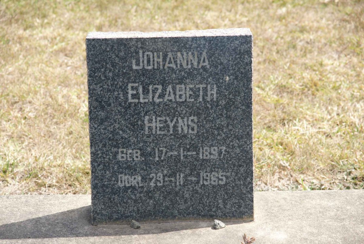 HEYNS Johanna Elizabeth 1897-1965