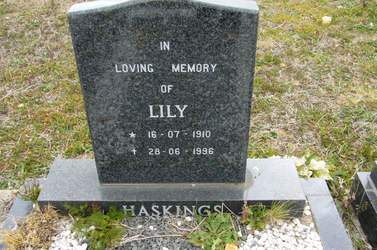 HASKINGS Lily 1910-1996