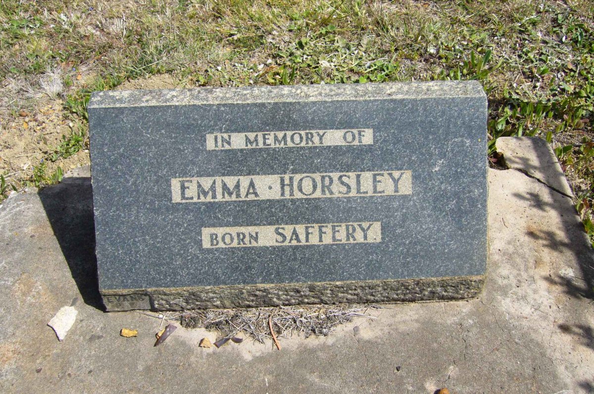 HORSLEY Emma nee SAFFERY