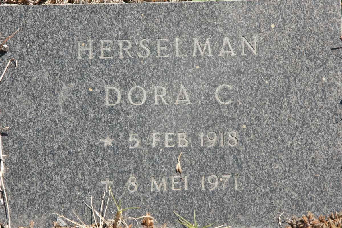HERSELMAN Dora C. 1918-1971