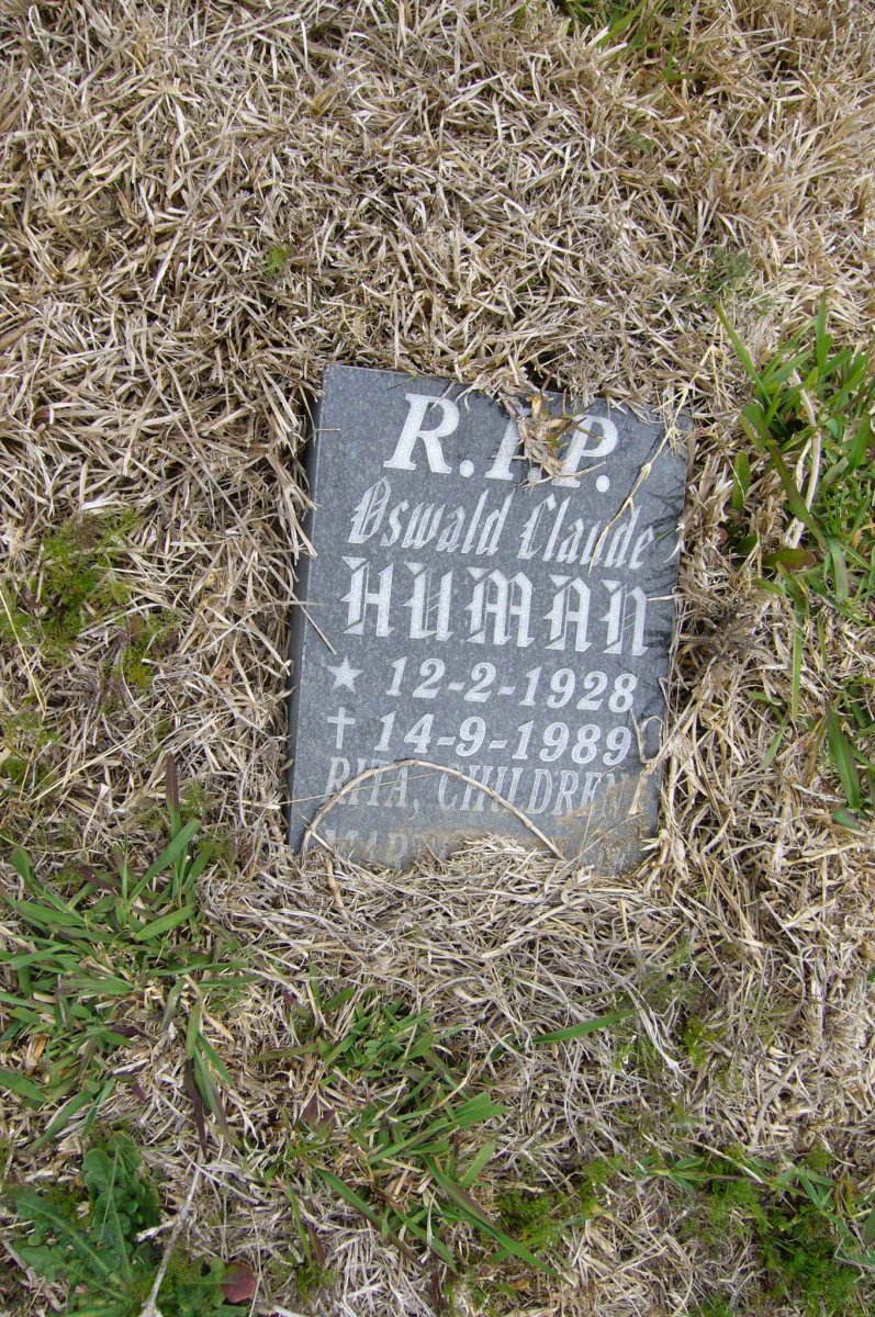HUMAN Oswald Claude 1928-1989