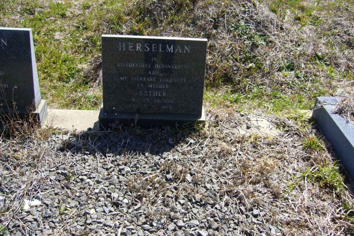 HERSELMAN Esther 1918-1978