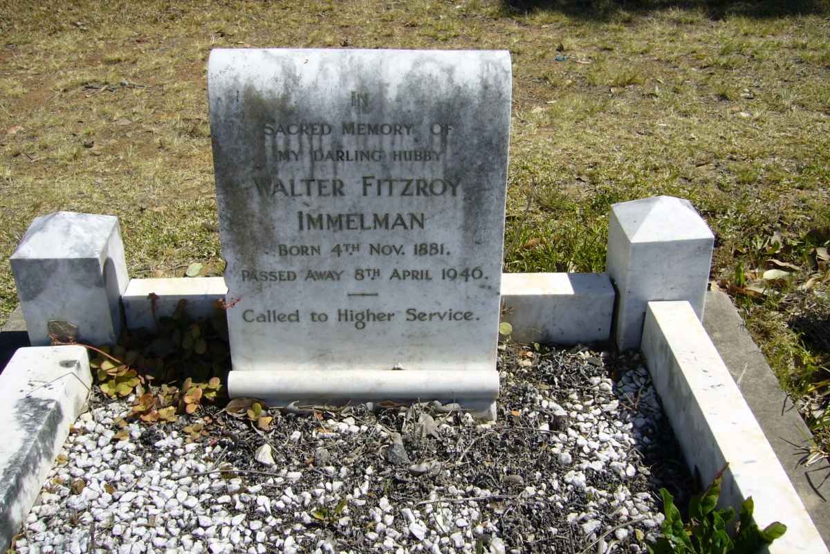 IMMELMAN Walter Fitzroy 1881-1946