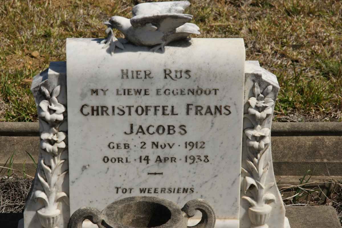 JACOBS Christoffel Frans 1912-1938