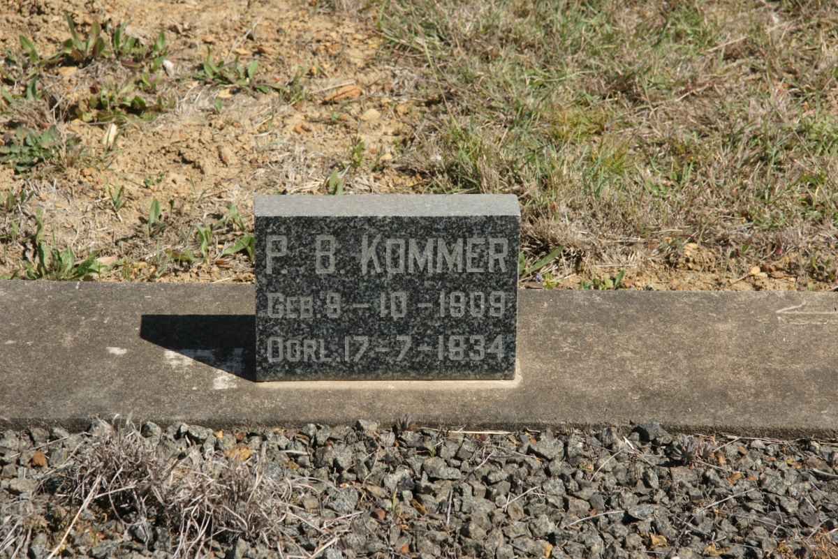 KOMMER P.B. 1909-1934