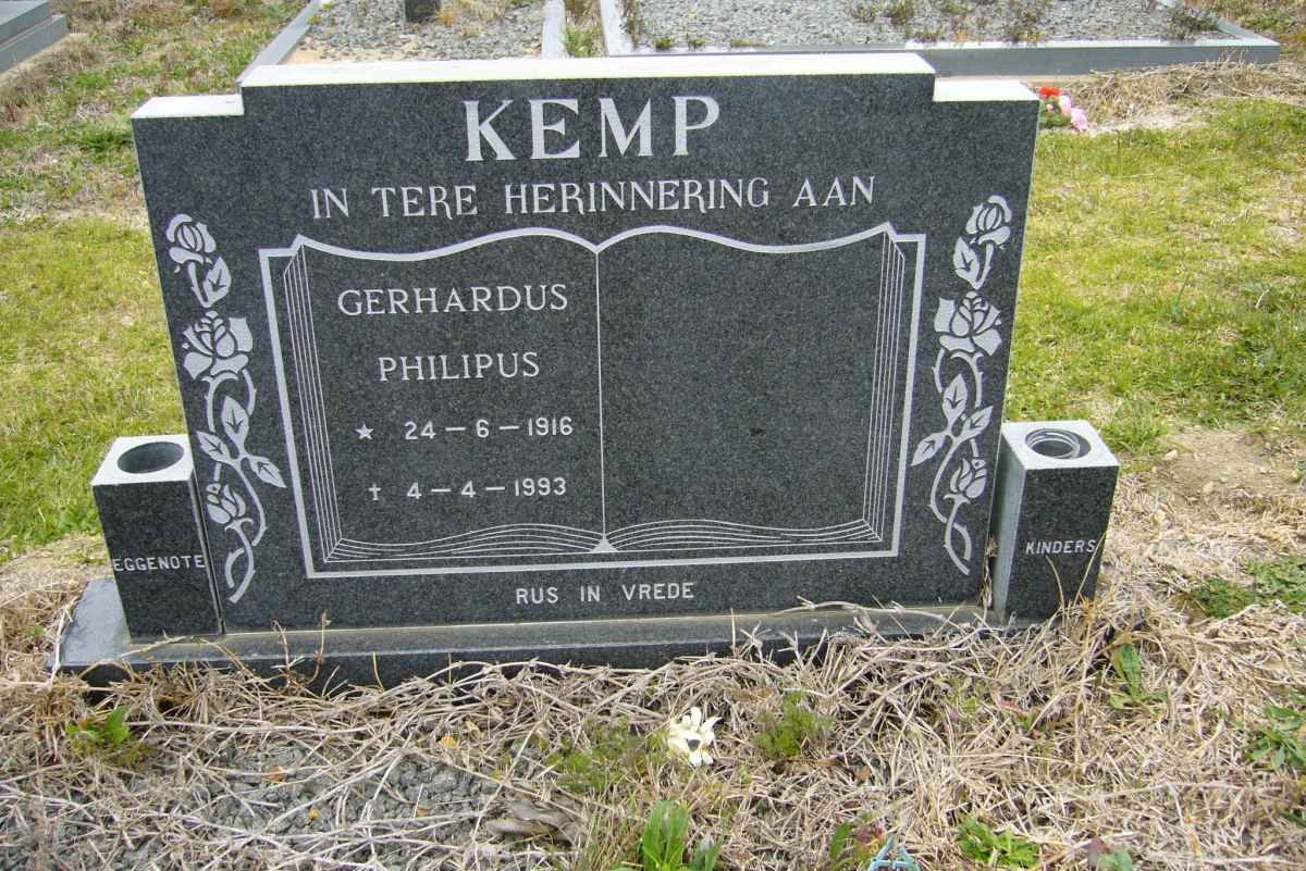 KEMP Gerhardus 1916-1993