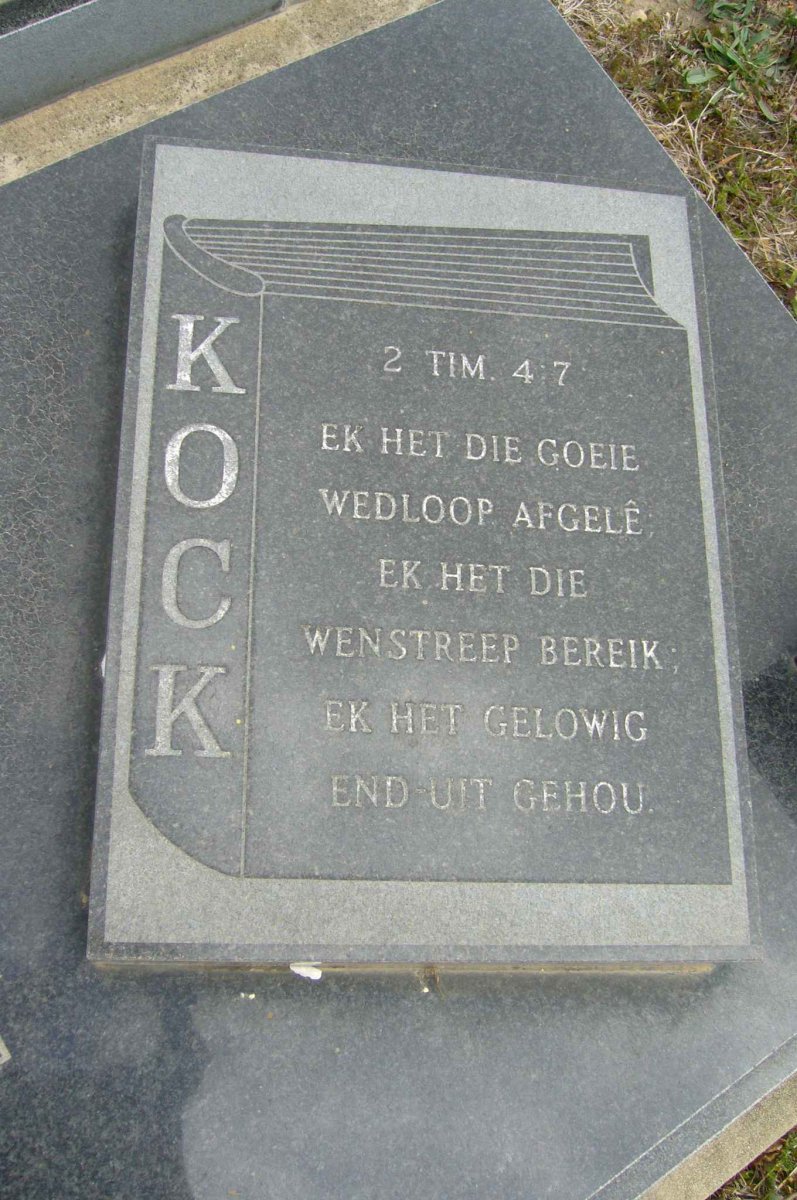 KOCK  du Toit 1924-1997