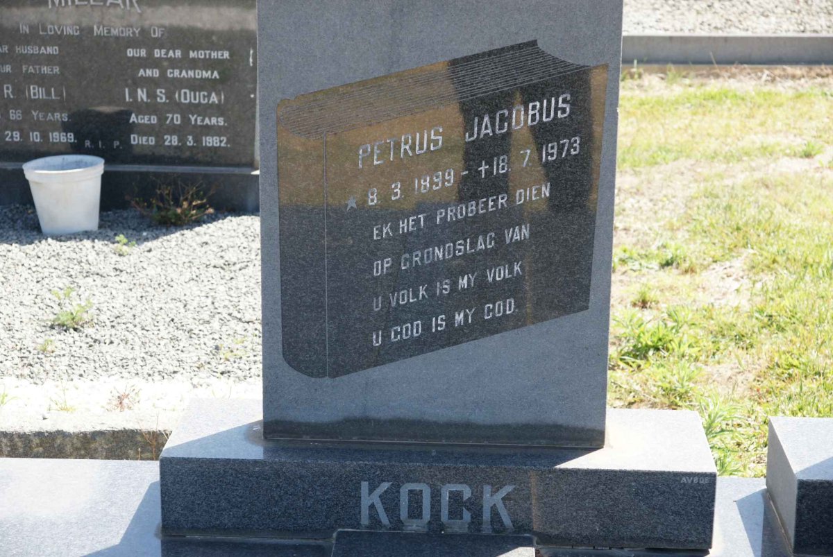 KOCK Petrus Jacobus 1899-1973