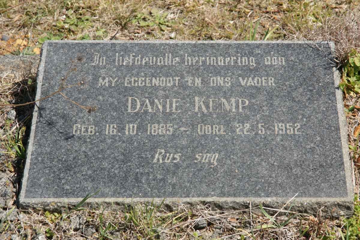 KEMP Danie 1885-1952