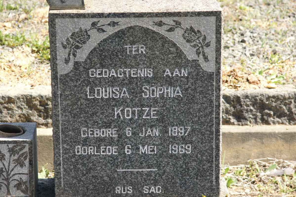 KOTZE Louisa Sophia 1897-1969