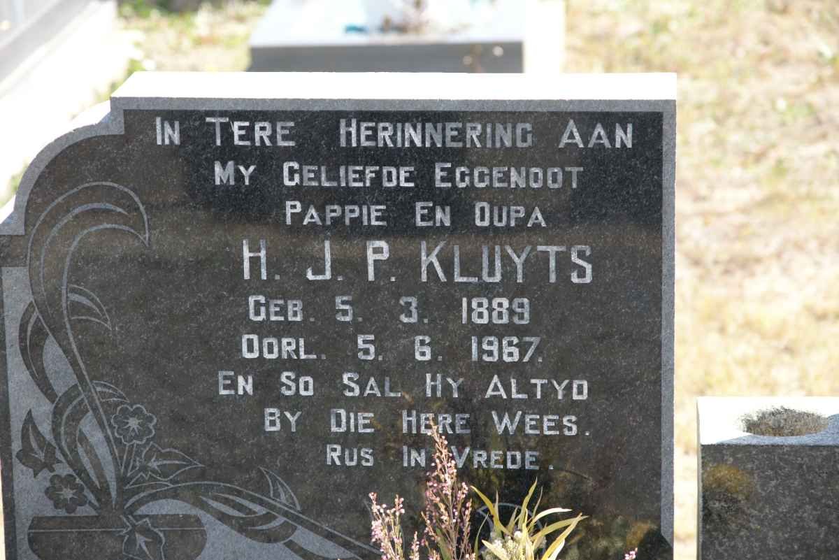 KLUYTS H.J.P. 1889-1967