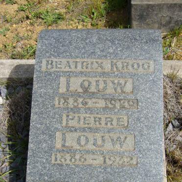LOUW Pierre 1886-1932 & Beatrix KROG 1886-1928