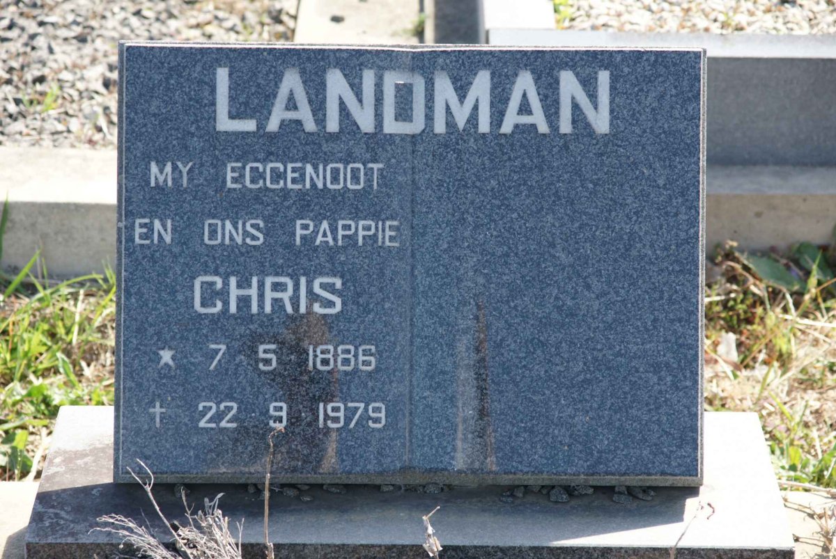 LANDMAN Chris 1886-1979