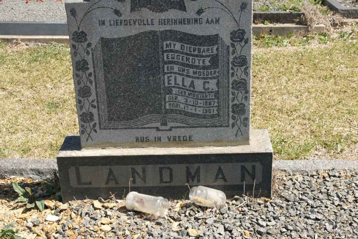 LANDMAN Ella G. nee MOSTERT 1887-1961