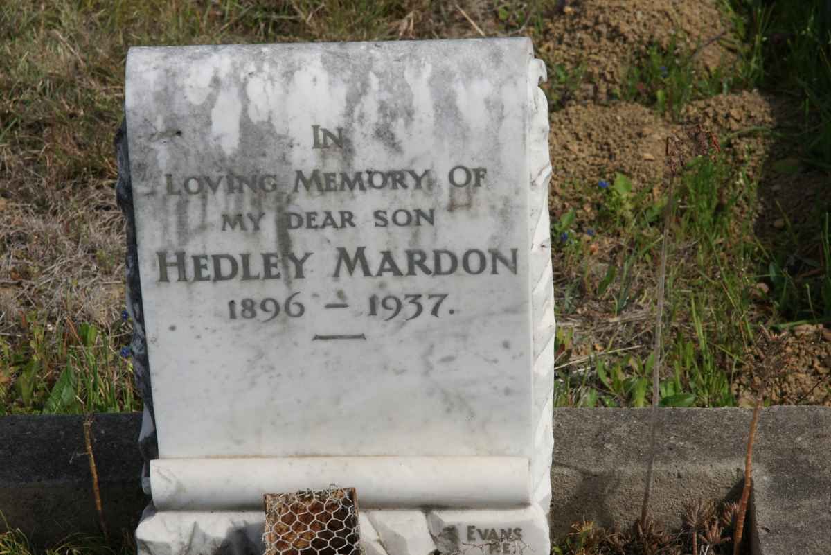 MARDON Hedley 1896-1937