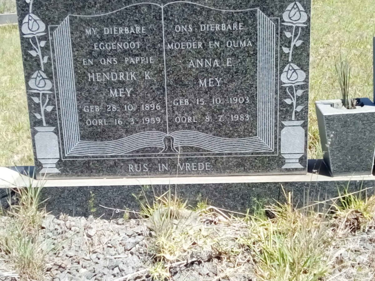 MEY Hendrik K. 1896-1959 & Anna E. 1903-1983 :: MEY J.L.1929-1994 _1