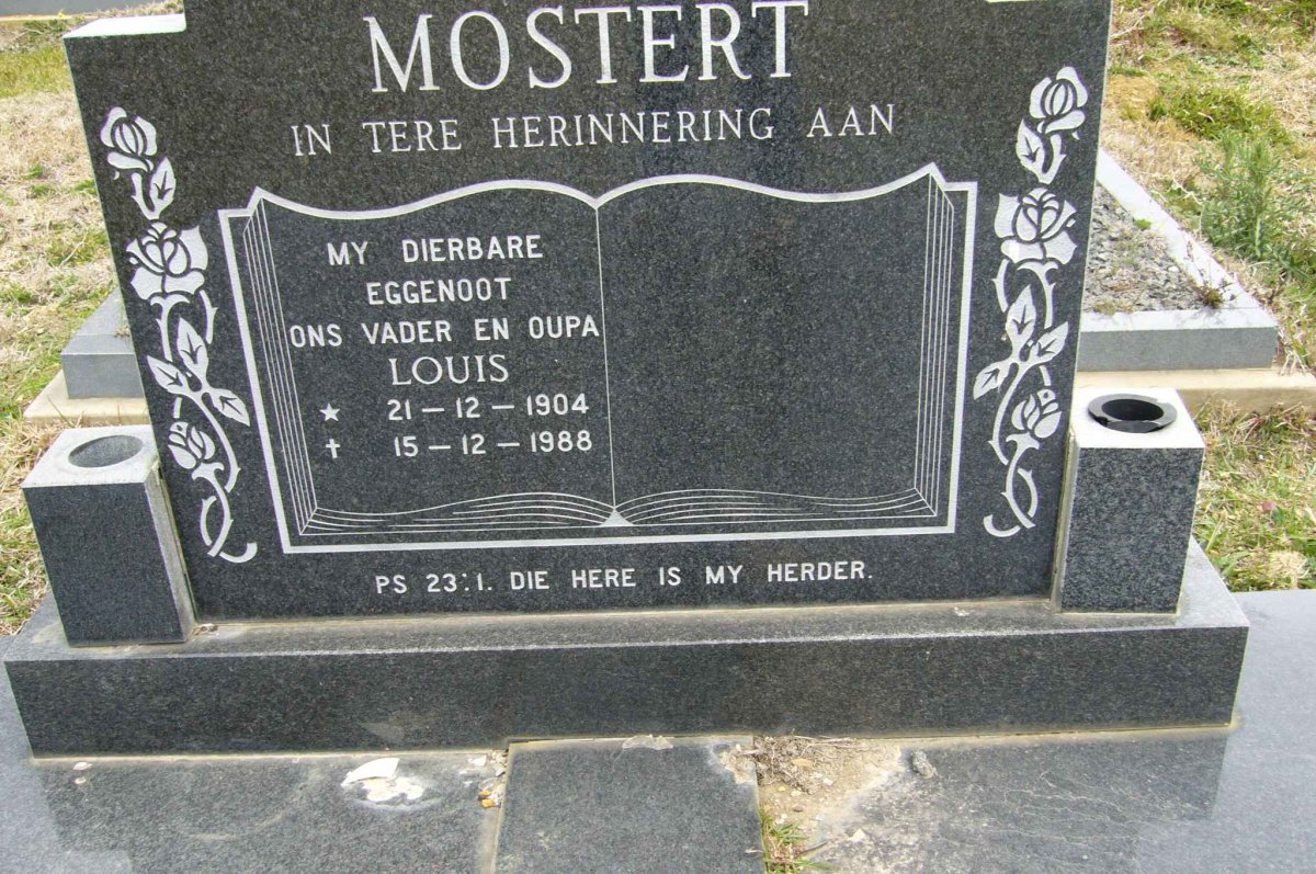 MOSTERT Louis 1904-1988