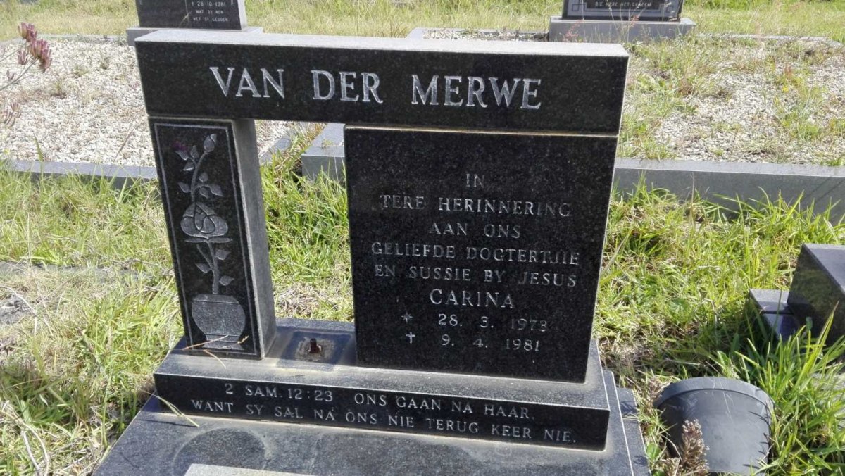 MERWE Carina, van der 1973-1981