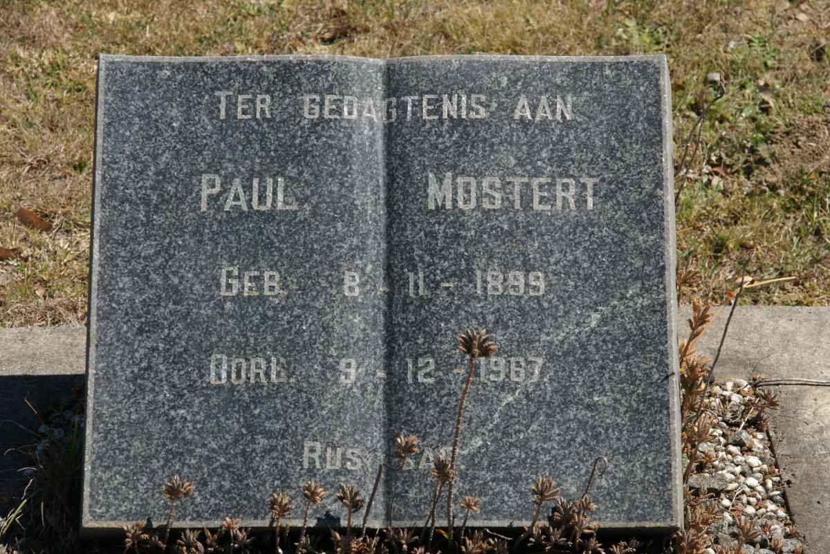 MOSTERT Paul 1899-1967