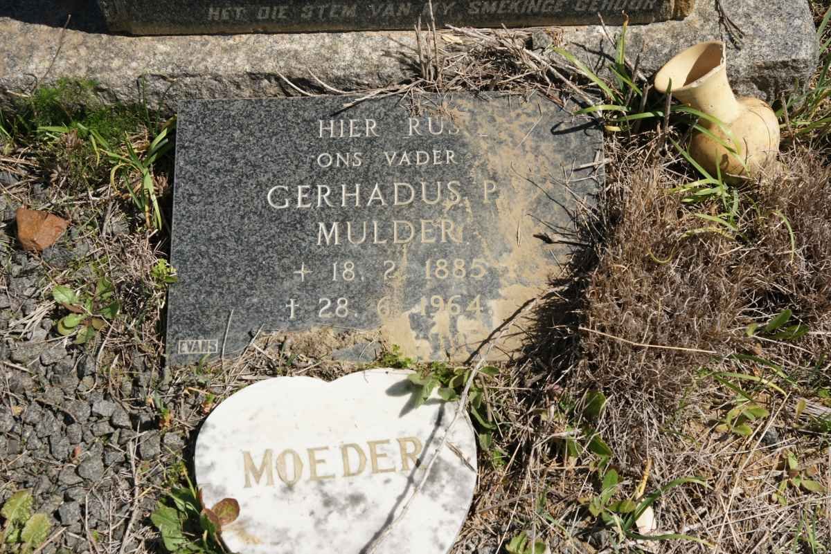 MULDER Gerhardus 1885-1964 &amp; Moeder