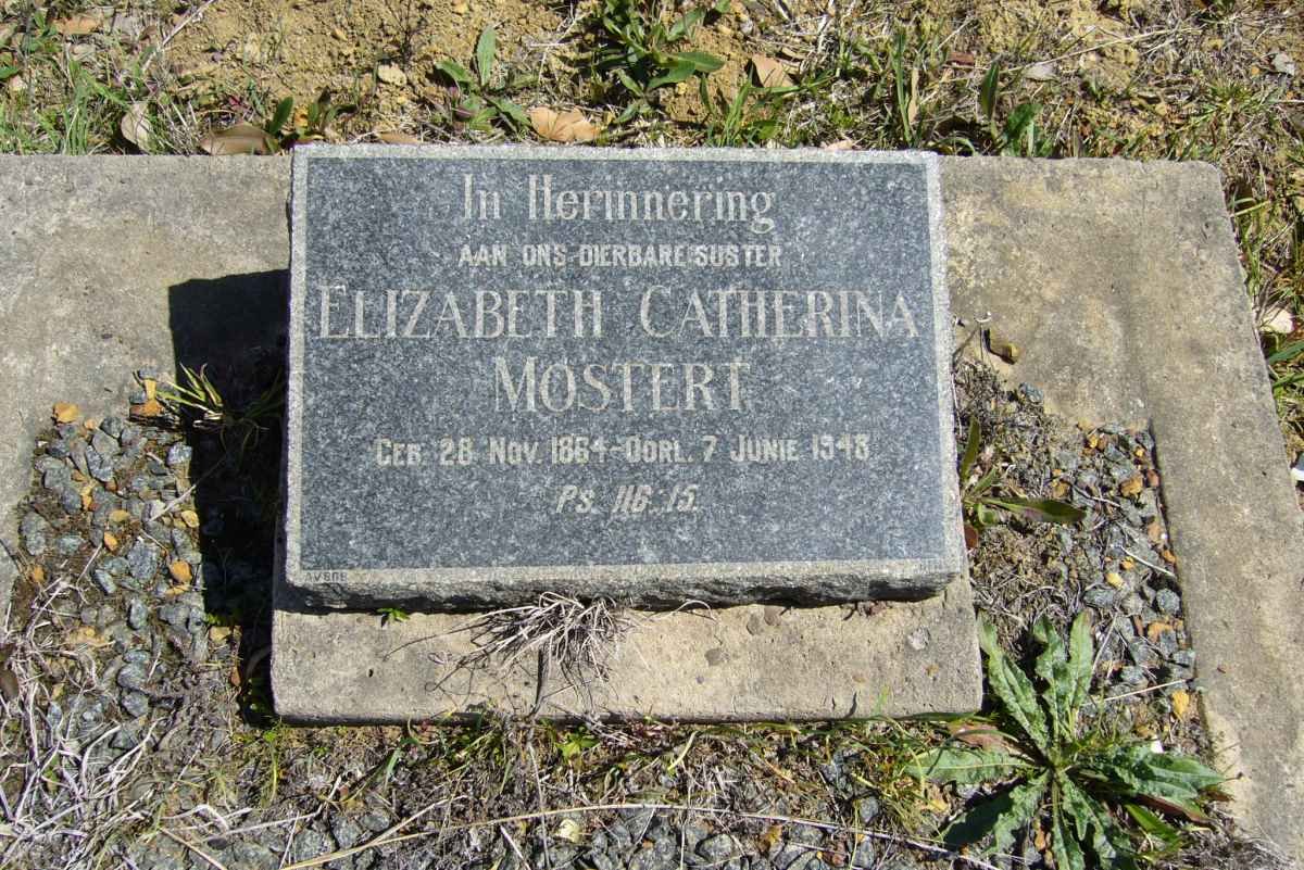 MOSTERT Elizabeth Catherina 1864-1948