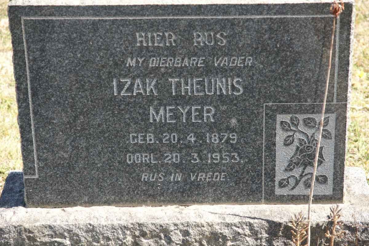MEHYER Izak Theunis 1879-1953