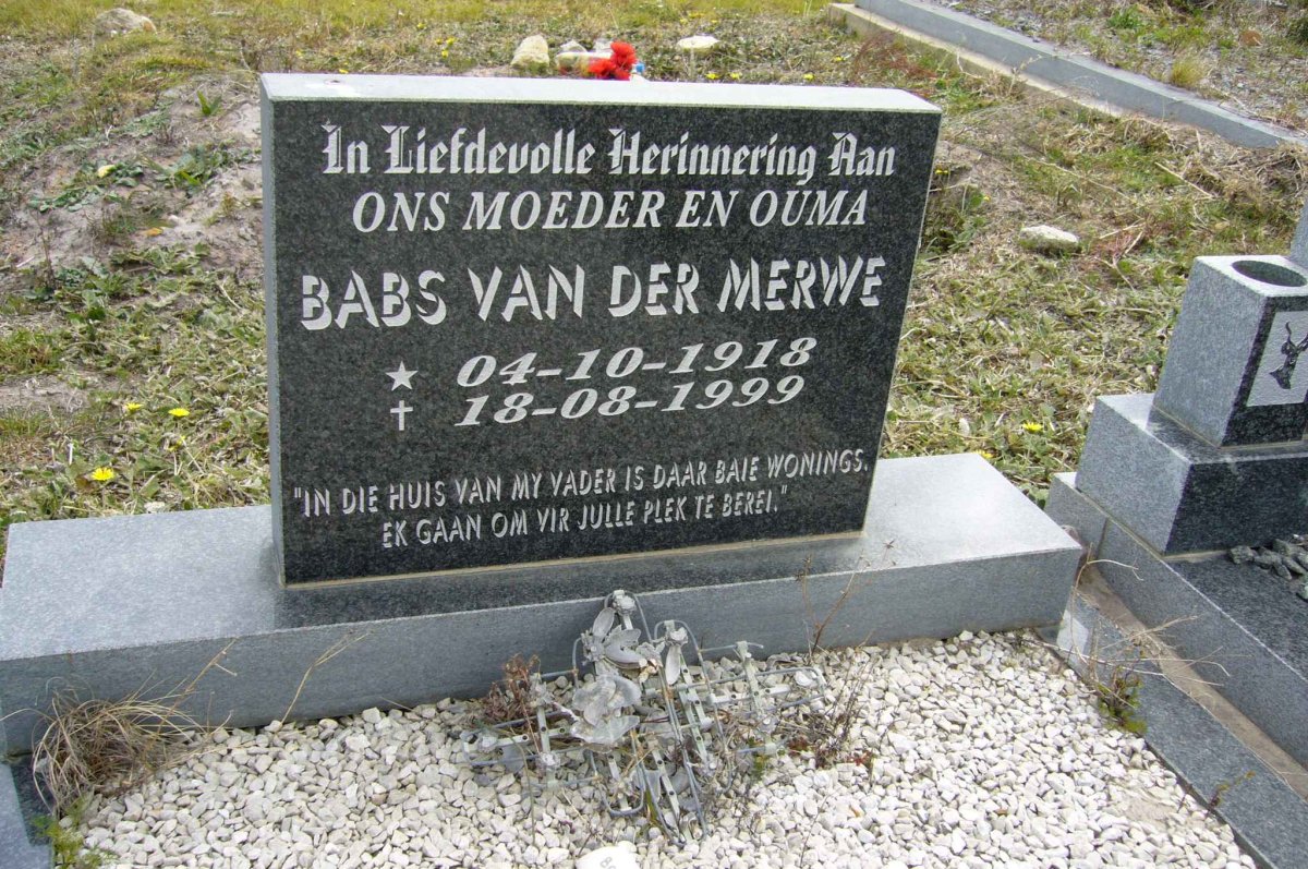 MERWE Babs, van der 1918-1999