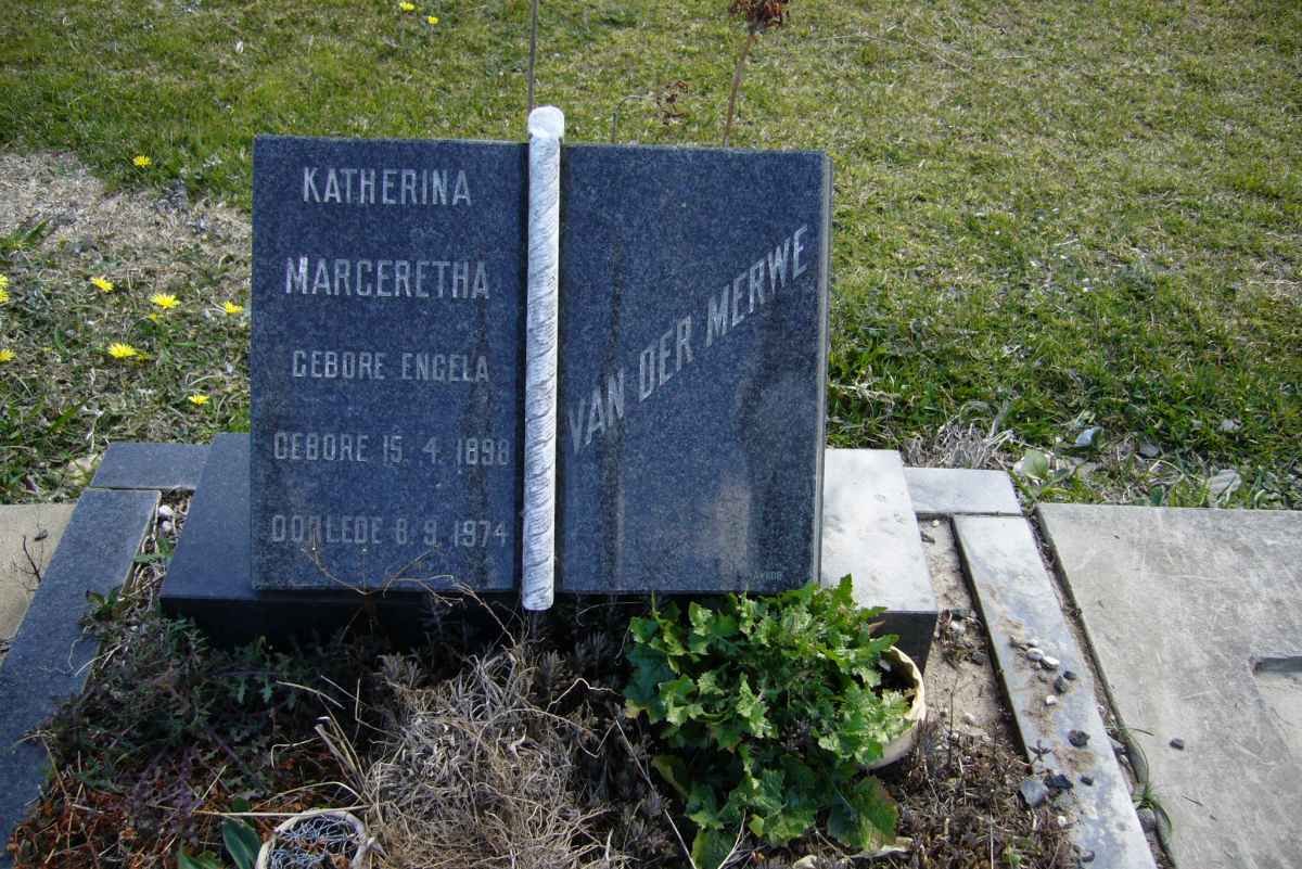 MERWE Katherina Magertetha, van der 1898-1974
