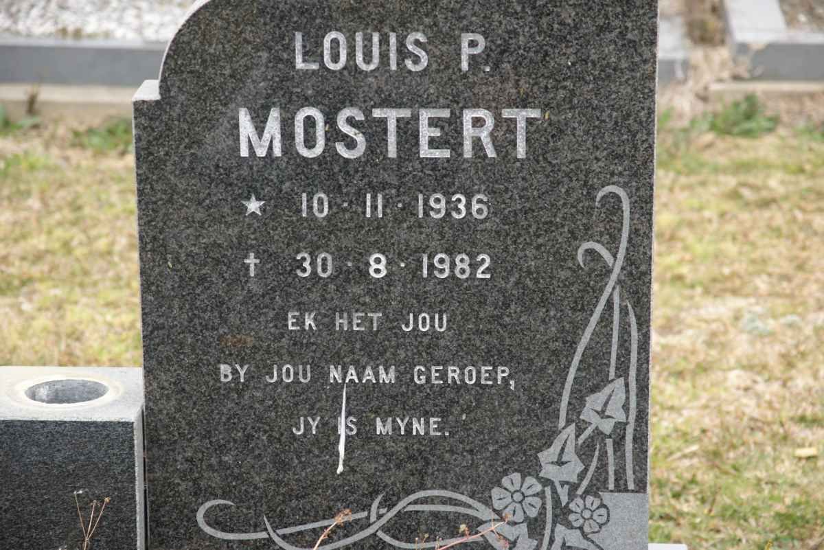 MOSTERT Louis P. 1936-1982