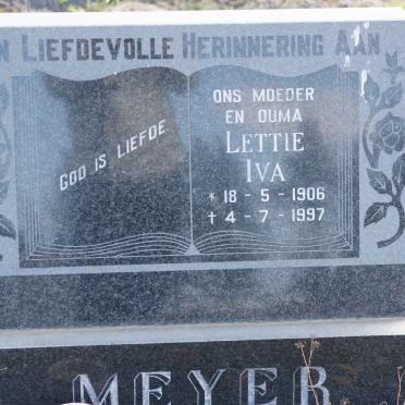 MEYER Lettie Iva 1906-1997