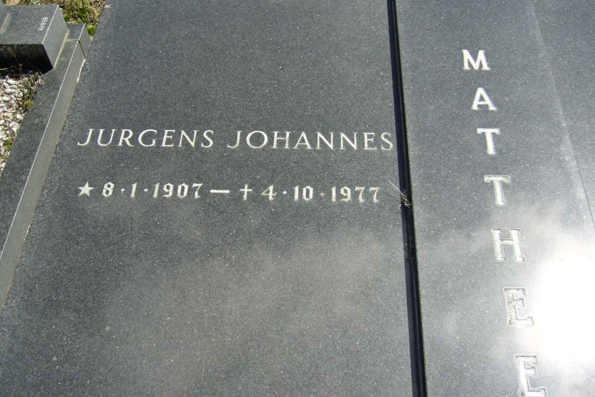 MATTHEE Jurgens Johannes 1907-1977