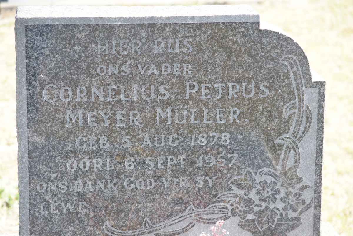 MULLER Cornelius Petrus Meyer 1878-1957