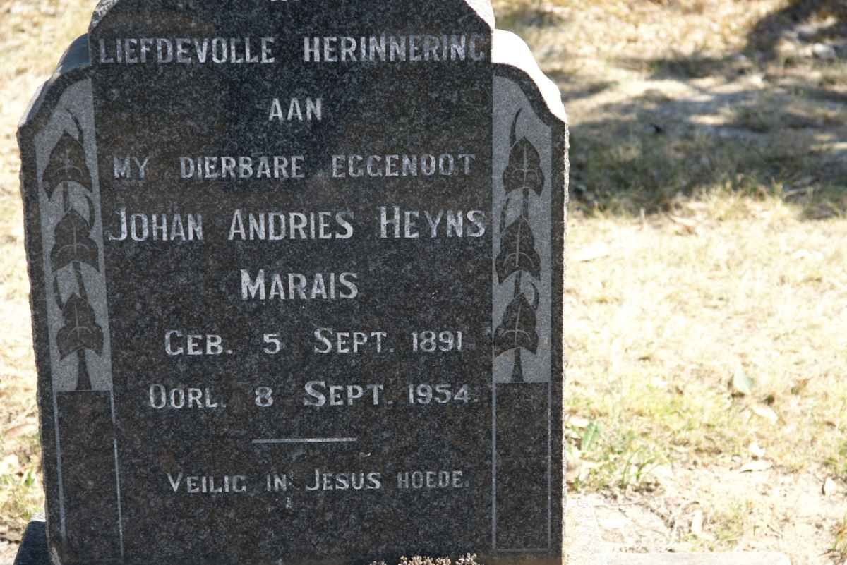 MARAIS Johan Andries Heyns 1891-1954