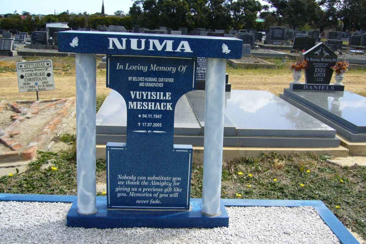 NUMA Vuyisile Meshack 1947-2005