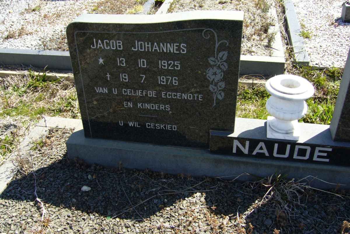 NAUDE Jacob Johannes 1925-1976