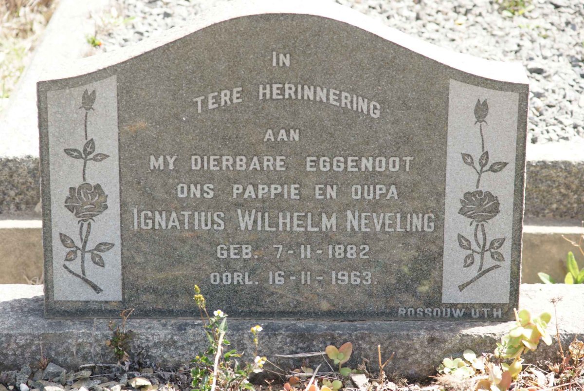 NEVELING Ignatius Wilhelm 1882-1963