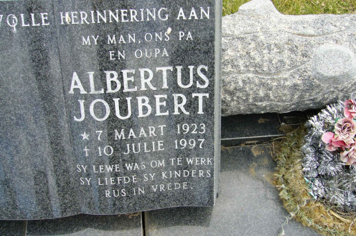 NEL Albertus Joubert 1923-1997