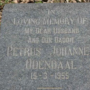 ODENDAAL Petrus Johannes -1955