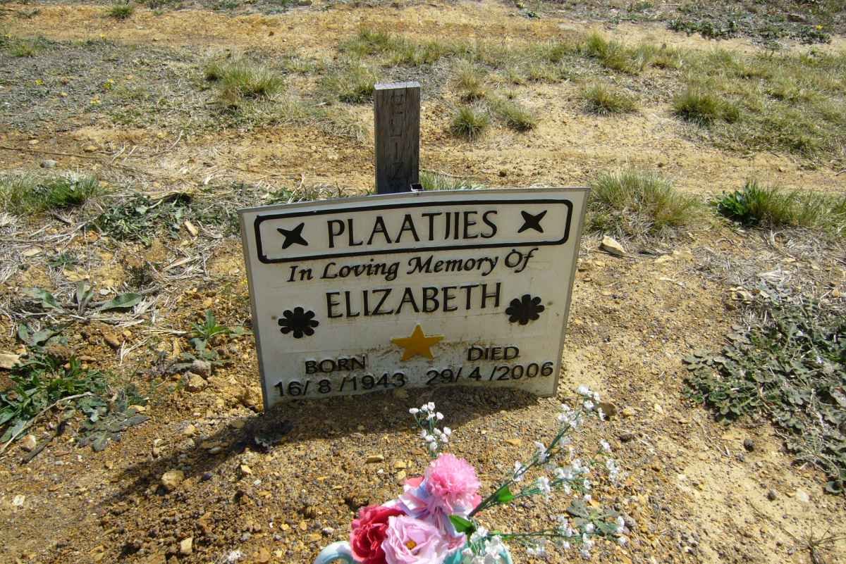 PLAATJIES Elizabeth 1943-2006